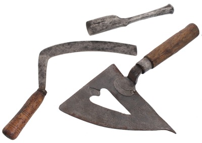 Unmarked: Three Hand Forged Edge Tools