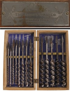 James Swan Company, Seymour, Connecticut: Graduated Set Of Auger Bits
