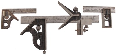 L.S. Starrett Company, Athol, Massachusetts: Three Clean And Usab Combination Squares