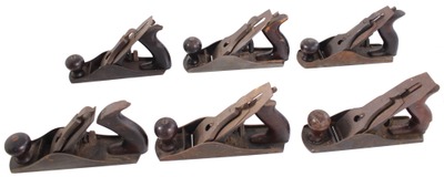 Stanley Rule & Level: Dealer Lot Of Six Smooth Plane