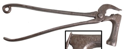 Jacob Souder, Greentown, Ohio: Early Patent Tack Hammer & Puller