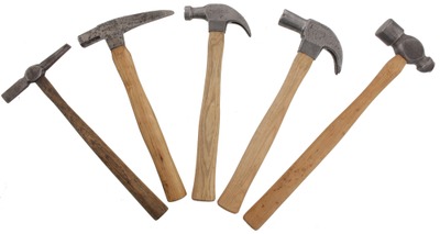 David Maydole Hammer Company, Norwich, New York: Lot Of Five Clean Maydole Hammers