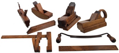 Assorted Makers: Working Set Of Europ Woodworking Tools