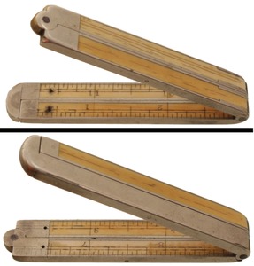 STANLEY (Unmarked), No. 40: One-Foot, Four-Fold Caliper Folding Rule