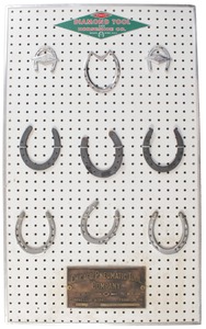 Diamond Horseshoe Caulk Company, Duluth, Minnesota: Factory Display Of Horseshoes