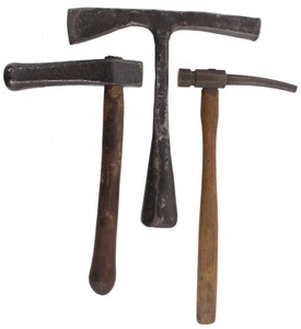 Assorted Makers: Three Hand Forged Spec. Purp. Hammer