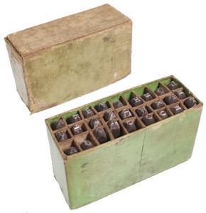 Unmarked: Full Set Of 19th C. Letter Stamps