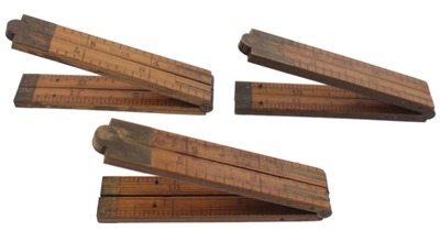 Stanley Rule & Level: Three One-Foot Folding Rules