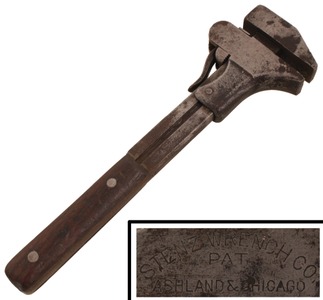 Stenz Wrench Company, Ashland, Wisconsin: G.W. Stenz Patent Nut Wrench