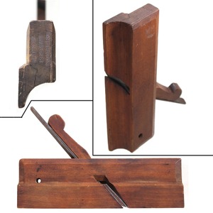 F. Nicholson, Living In Wrentham: Rare Skew Blade Left Hand Rounding Molding Plane