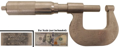 Boys Occupational School: Oversize Model Of Precision Micrometer