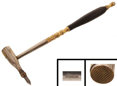Unmarked: Ebony & Brass Barrister's Hammer