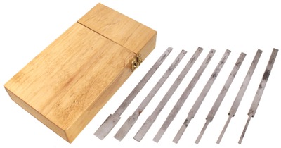 Moulson Brothers, Sheffield, England: Set Of Eight Plow Plane Cutting Irons