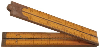 Chapin-Stephens Company, Pine Meadow, Connecticut: Rare Decimal Scale Folding Rule