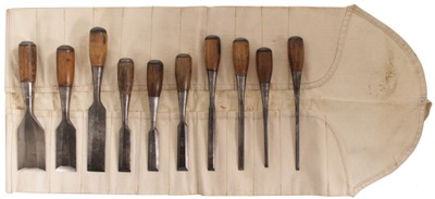 Stanley Rule & Level, No. 40: Steepped Set Of 10 "Everlasting" Chisel