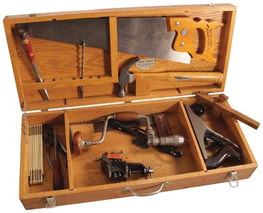 Stanley Rule & Level Plant, New Brain, Connecticut, No. 902: Solid Oak Tool Chest
