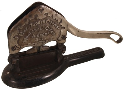 Eby-Loser Company, Aurora, Illinois: Early Cast Iron Tobacco Cutter