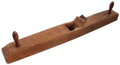 Unmarked: Carved & Dated European Jtr. Plane