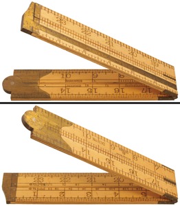 Stanley Rule & Level, No. 83 C: Two Foot/Four Fold Folding Rule