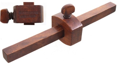 Horace Browning, Rowe, Massachusetts: Rares 19th C. Maker Marking Gauge