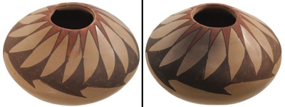 Unmarked: Native American Polychrome Pot