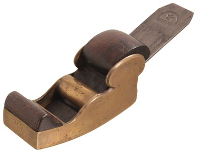 Unmarked: Cast Brass Compass Sole Smooth Plane