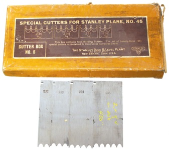Stanley Rule & Level: Boxed Set Of 4 "Spec "Special" Cutting Irons