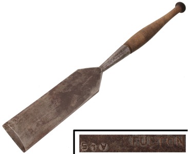 Fulton Tool Company, New York, New York: 3 1/2" Socket Type Carpenters Slick