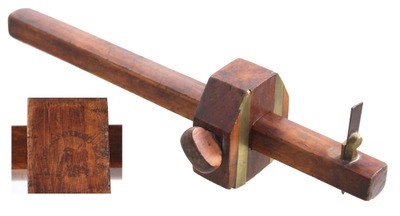 Elijah Briggs, Foxboro, Massachusetts: Extra Long A'wood Slitting Marking Gauge