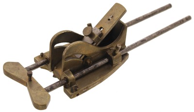 Unmarked: Unusual Brass Body Beveling Plane