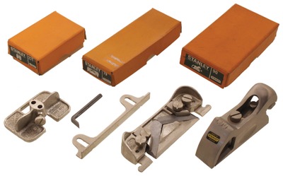 Stanley Tools, Sheffield, England: Three Original Box Woodworking Planes