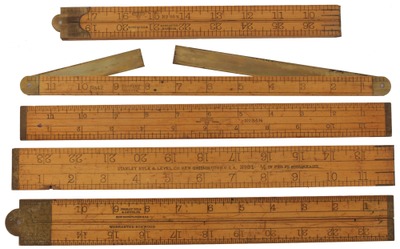 Stanley Rule & Level: Five Extra Clean Fixed & Folding Rule