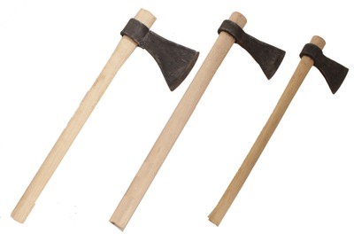 Christian Burkholder: Set Of Three Tomahaw Throwing Hatchet