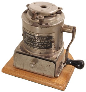 Mechanical Products Company, Brooklyn, New York: "Louis Myers" Pencil Sharpener