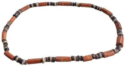Unmarked: Native American Ceramic Bead Necklac