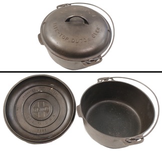 Griswold Manufacturing Company, Erie, Pennsylvania, No. 9: Extra Clean "Tile Top Dutch Oven"