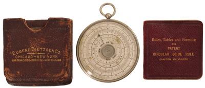 J. Halden & Company, Manchester: "Halden's Calculex" Circular Slide Rule