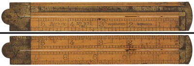 Lufkin Rule Company, Saginaw, Michigan: One-Foot, Two-Fold Folding Rule