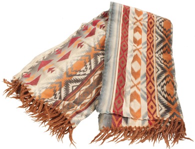 Unmarked: Hand Made Native Amer. Wool Blanket