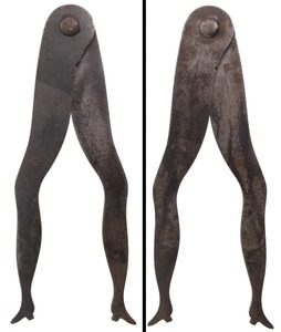 Unmarked: Pair Of Extra Tall "Ladyleg" Calipers
