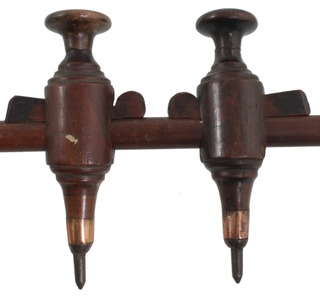 Unmarked: Pair Of Massive Wooden Trammels