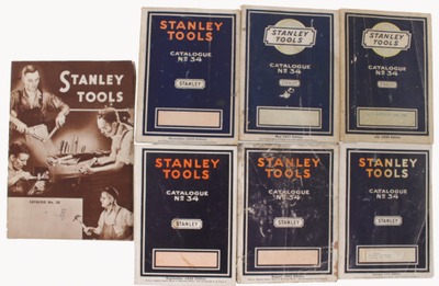 Stanley Rule & Level, No. 34: Lot Of Six Stanley Gen'l. Line Catalogu