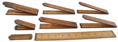 Assorted Makers: Lot Of Assorted Folding Rule