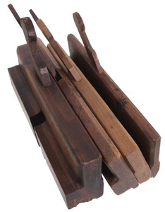 Assorted Makers: Four Early Maker Molding Planes