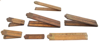 Stanley Rule & Level: Lot Of Assorted Folding Rules