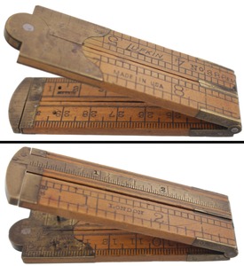Lufkin Rule Company, Saginaw, Michigan, No. 386 EM: Arch Jt., Unbound Folding Rule
