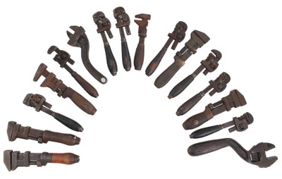 Assorted Makers: Lot Of Small Wood Hdl. Wrenches