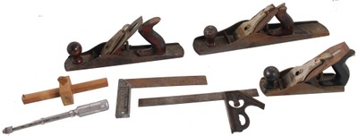 Assorted Makers: Lot Of Sound & Usabl Woodworking Tools