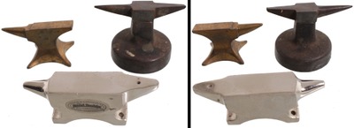 Assorted Makers: Lot Of Three Small Size Anvil