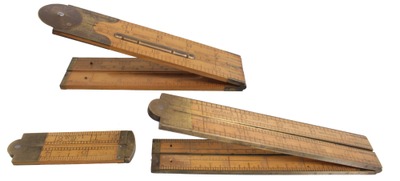 Lufkin Rule Company, Saginaw, Michigan: Three Extra Clean Folding Rules